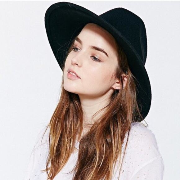 Ectote Black Wool Boho Rancher Hat - Picture 1 of 6